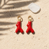 Red Coral Charm Pair | Limited Edition