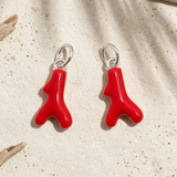 Red Coral Charm Pair | Limited Edition