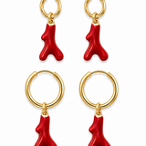 Red Coral Charm Pair | Limited Edition
